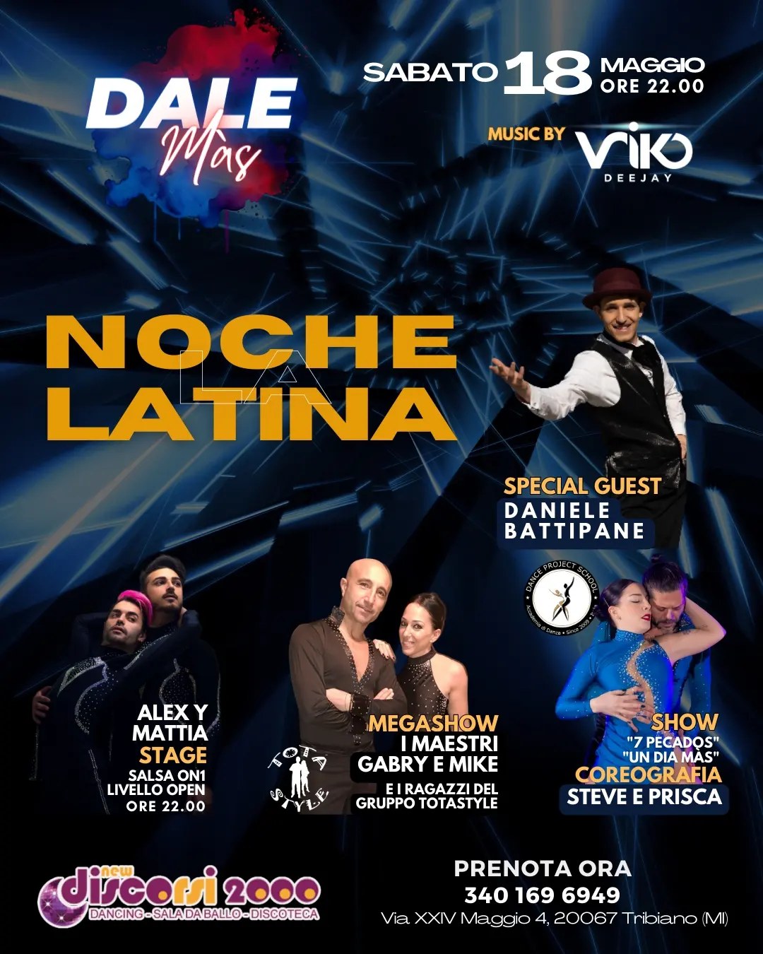 Sabato 18 maggio discoteca DISCORSI2000